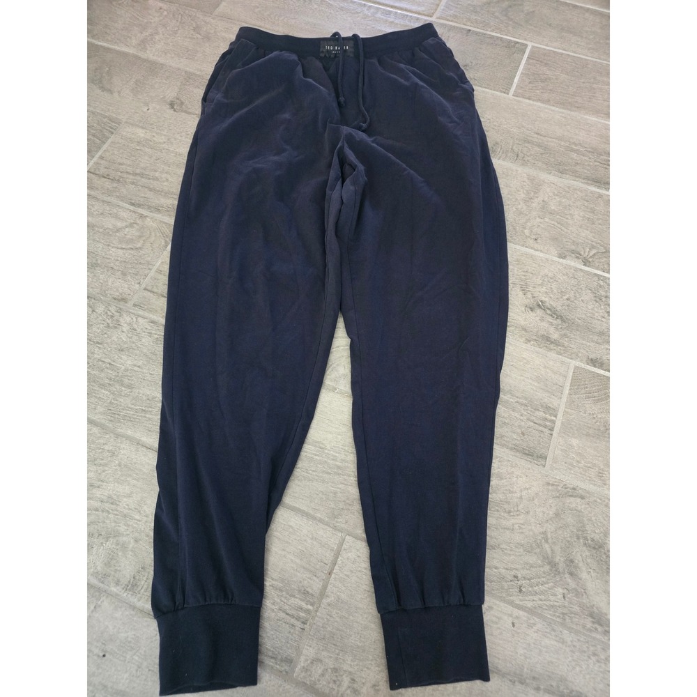 Ted Baker‎ London Mens Navy Blue Cotton Blend Jogger Lounge Pants Size M Medium